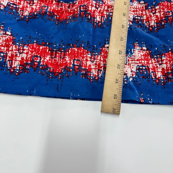 Tracy Reese Dress Womens 0 Red Blue Twist Chevron‎ Sheath Mini Anthropologie - Picture 6 of 9